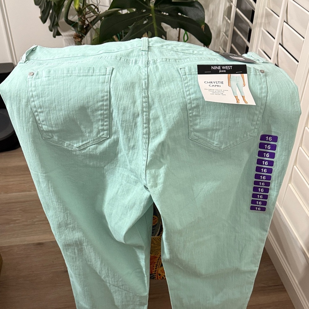 Nine West mint  Green Denim Pants